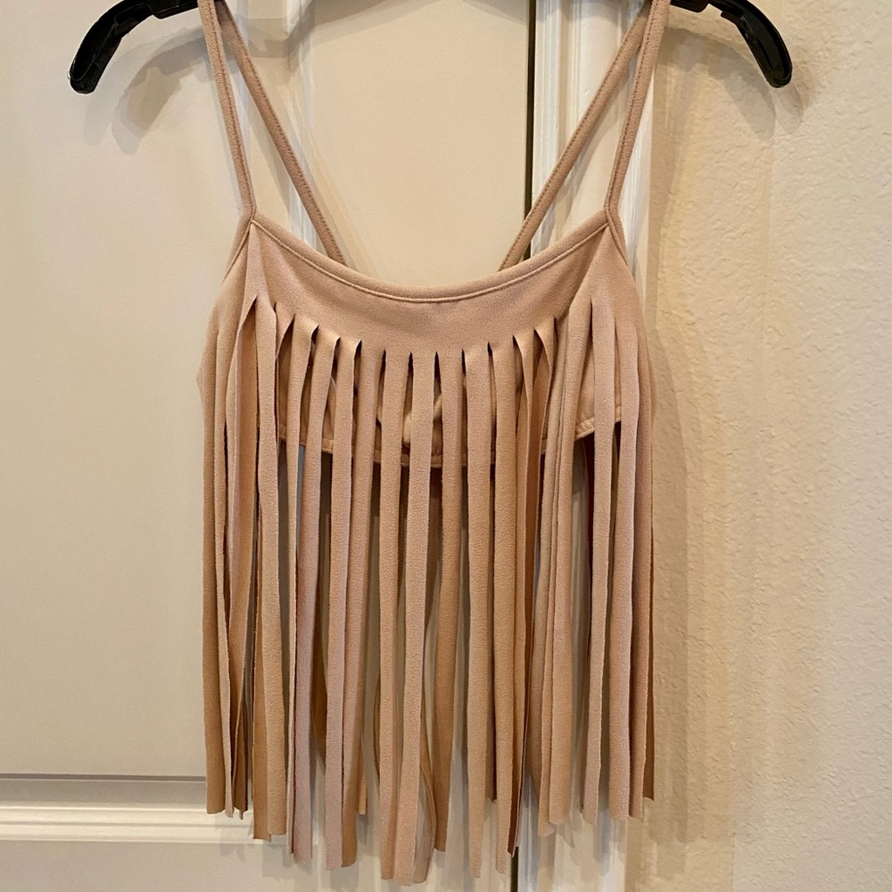 Fringe Halter Top